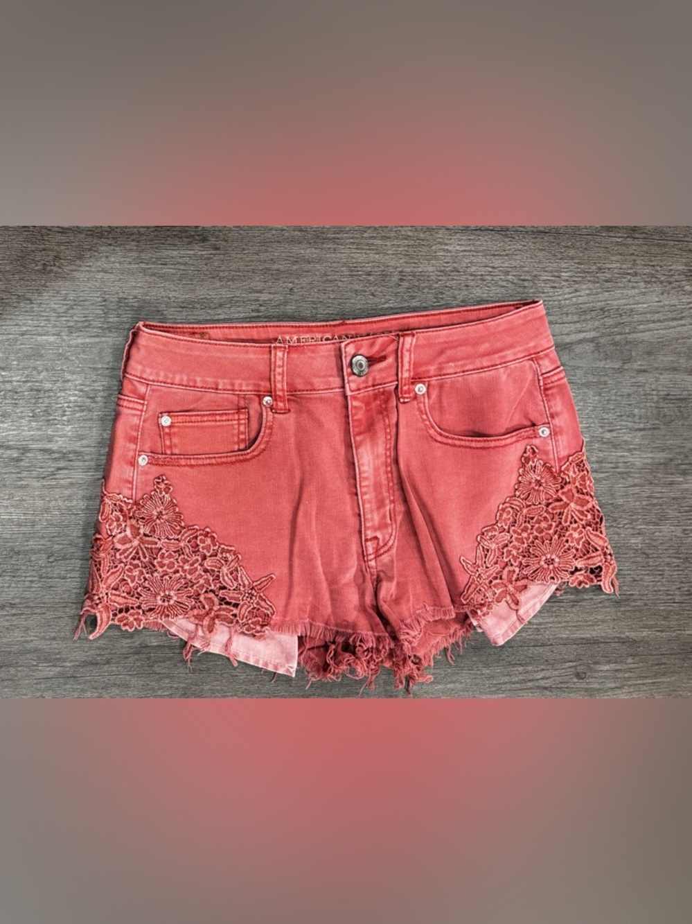 American Eagle black high rise festival shorts